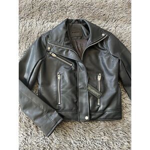 Blank nyc faux leather jacket xs